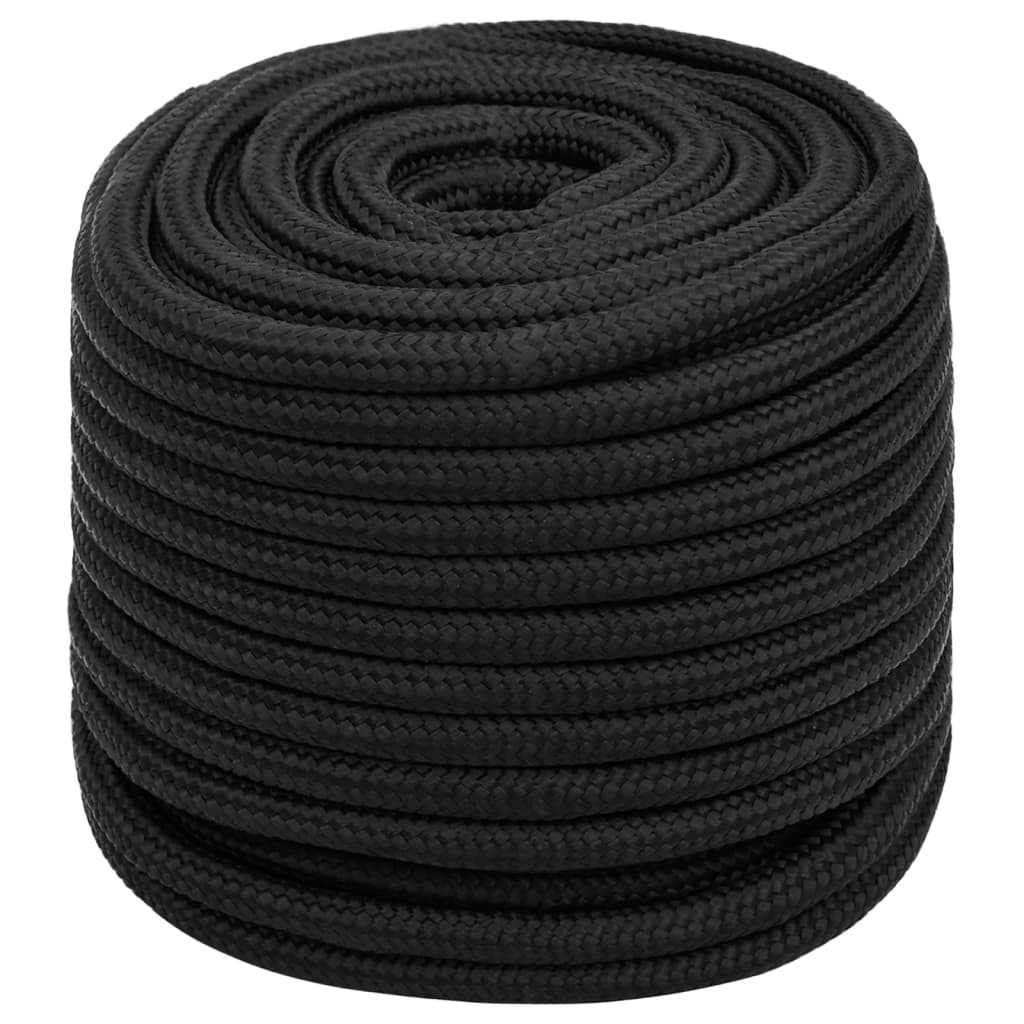 Vidaxl Boat Rope 16 mm 100 m polipropeno negro
