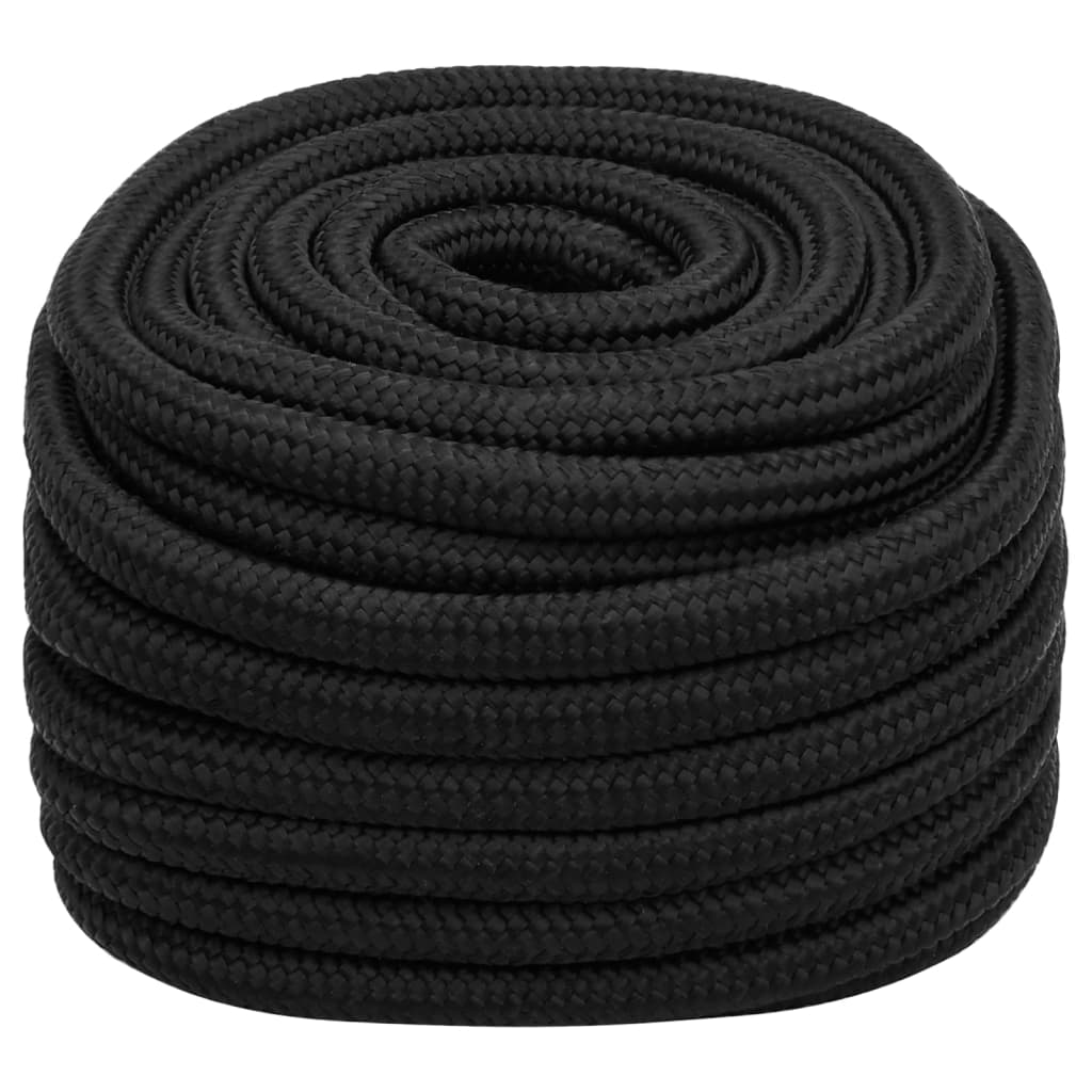 Vidaxl Boat Rope 20 mm 50 m polipropene nero