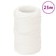 Vidaxl boottouw 2 mm 25 m polypropyleen volwit