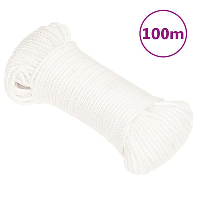 Vidaxl Boat Rope 3 mm 100 m Polypropilene Full White
