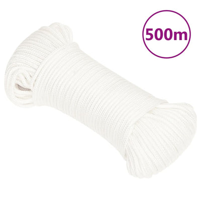 Vidaxl Boat Rope 3 mm 500 m polipropileno blanco completo