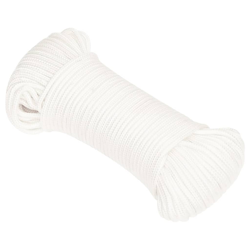 Vidaxl Boat Rope 4 mm 25 m Polypropilene Full White