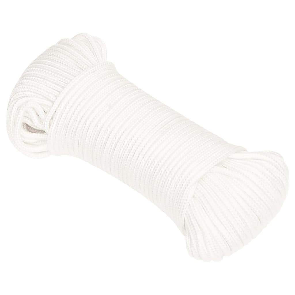 Vidaxl boat rope 4 mm 500 m polypropylene full white