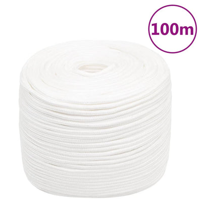 Vidaxl Boat Rope 6 mm 100 m Polypropilene Full White