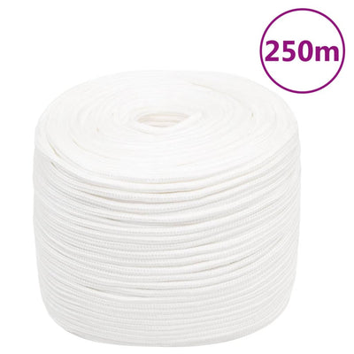 Vidaxl Boat Rope 6 mm 250 m Polypropilene Full White