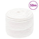 Vidaxl boottouw 14 mm 50 m polypropyleen volwit