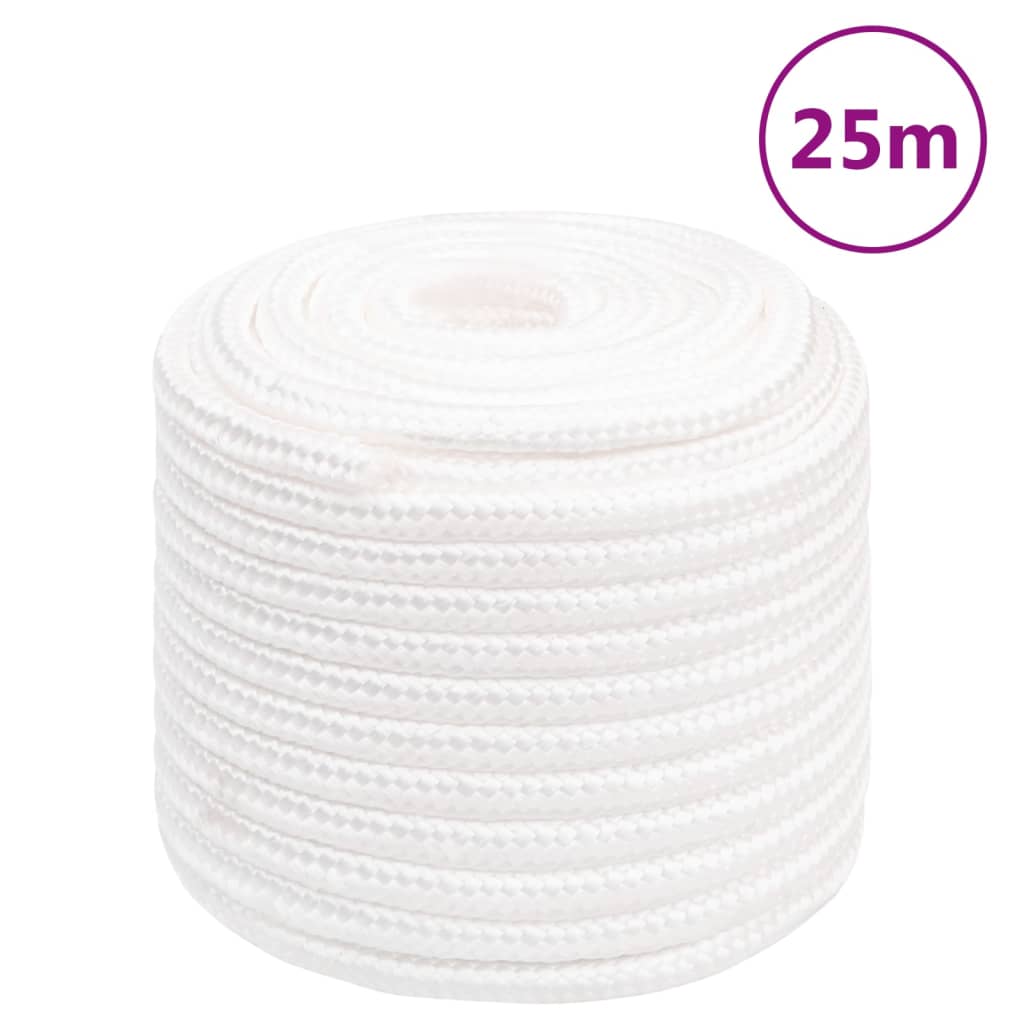 Vidaxl Boat Rope 16 mm 25 m Polypropilene Full White