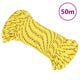 Vidaxl boot touw 3 mm 50 m polypropyleen geel