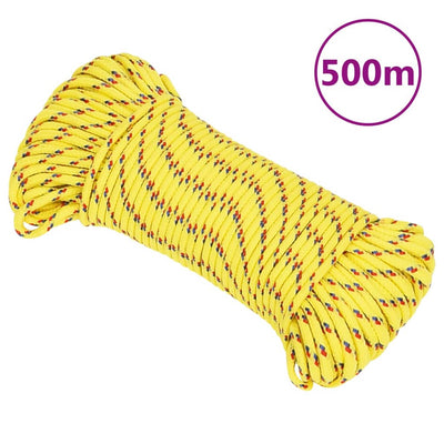 Vidaxl Boat Rope 3 mm 500 m polipropeno amarillo