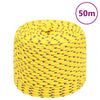 Vidaxl boottouw 8 mm 50 m polypropyleen geel