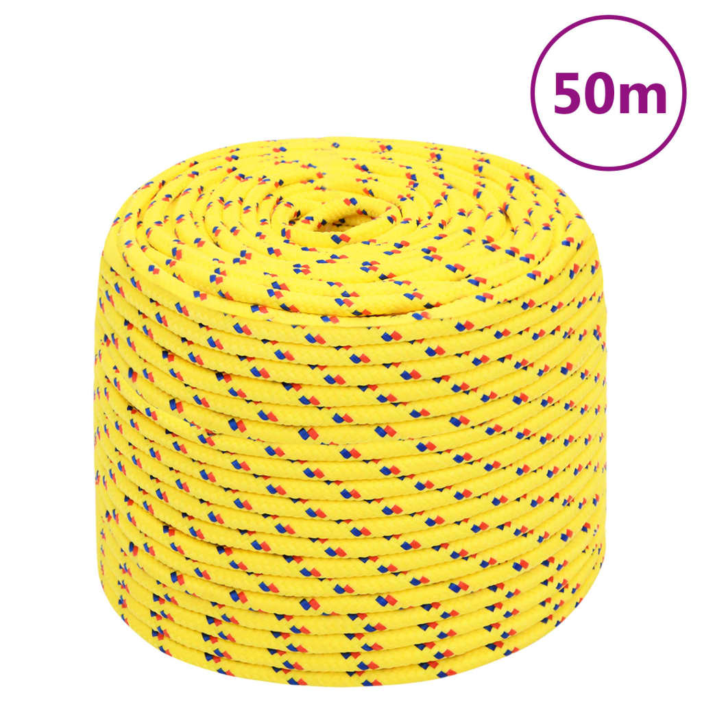 Vidaxl Boat Rope 10 mm 50 m in polipropilene giallo