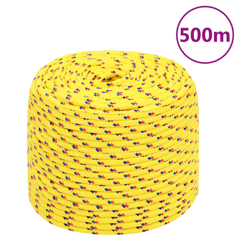 Vidaxl Boat Rope 10 mm 500 m in polipropilene giallo