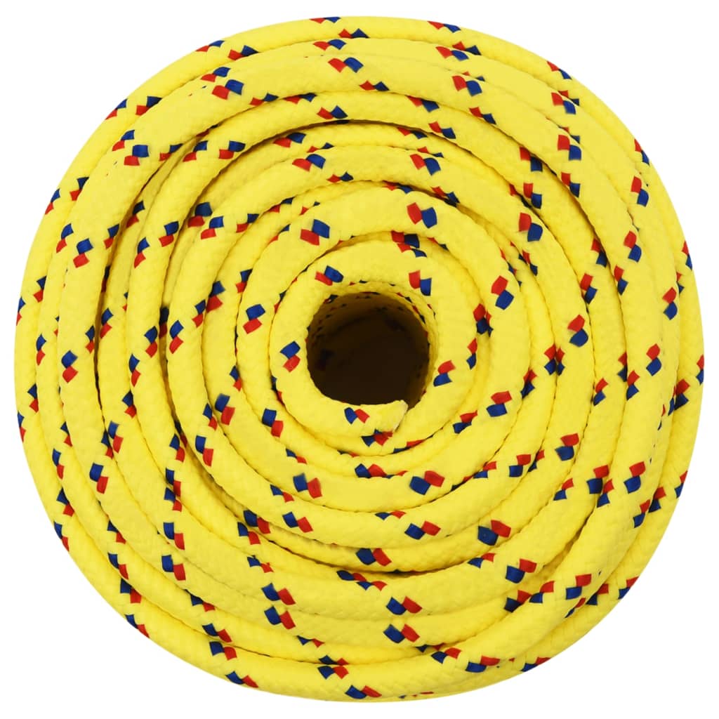 Vidaxl boottouw 12 mm 250 m polypropyleen geel