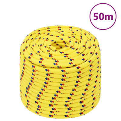 Vidaxl Boat Rope 14 mm 50 m polipropileno amarillo