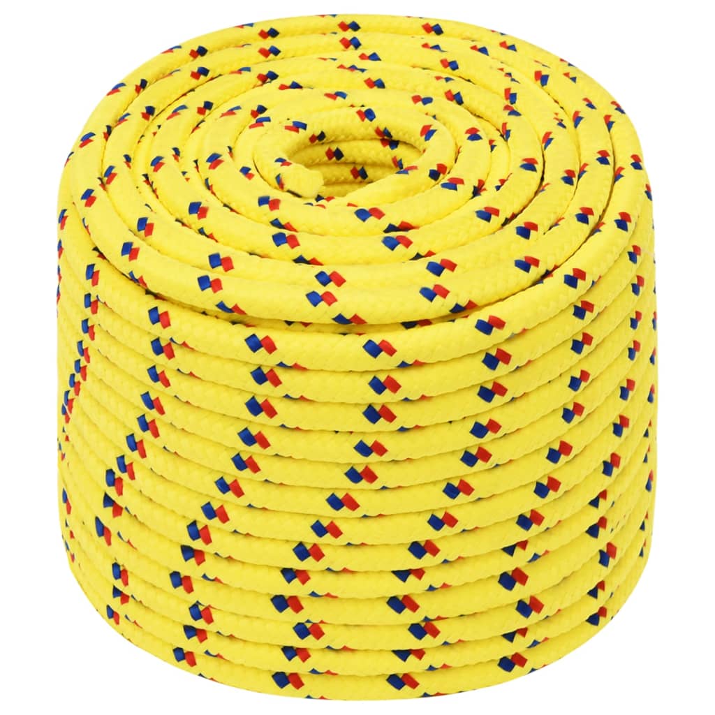 Vidaxl boottouw 14 mm 250 m polypropyleen geel