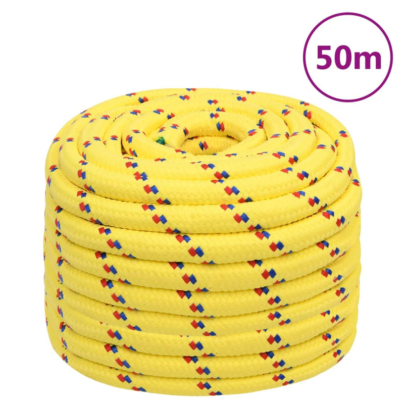 Vidaxl Boat Rope 20 mm 50 m in polipropilene giallo