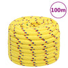Vidaxl boottouw 20 mm 100 m polypropyleen geel