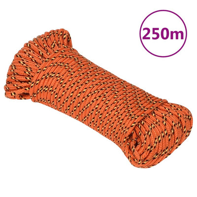 Vidaxl Boat Rope 3 mm 250 m polipropileno naranja