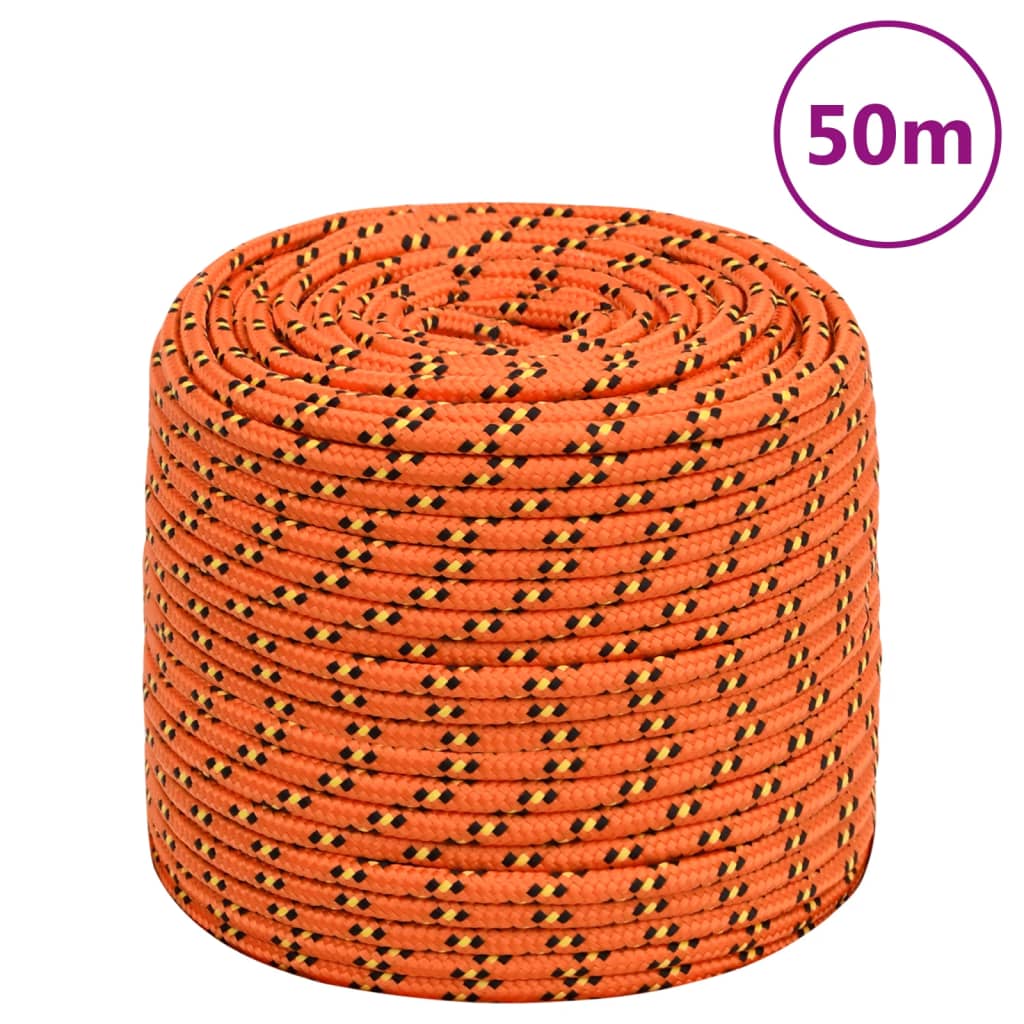 Vidaxl Boat Rope 6 mm 50 m de polipropileno naranja