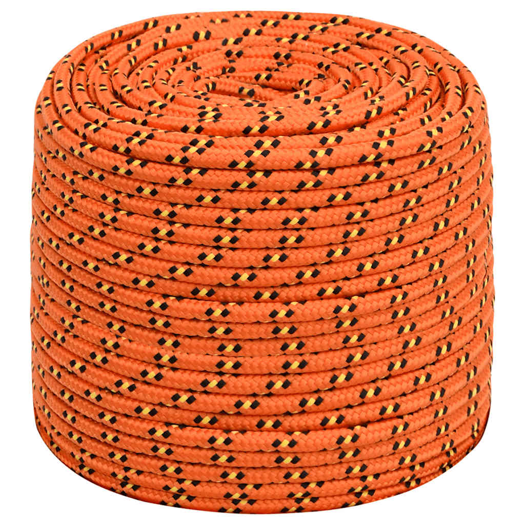 Vidaxl boottouw 10 mm 100 m polypropyleen oranje
