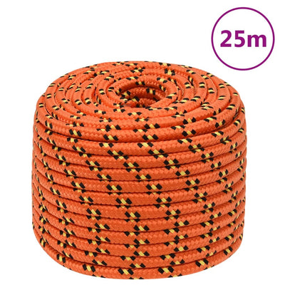 Vidaxl Boat Rope 12 mm 25 m Orange polipropilene