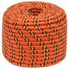 Vidaxl boottouw 12 mm 25 m polypropyleen oranje