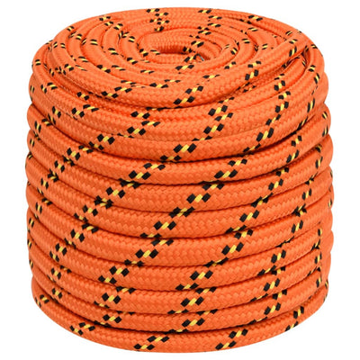 Vidaxl boottouw 16 mm 100 m polypropyleen oranje