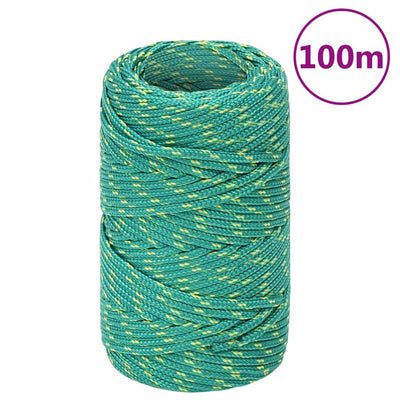 Vidaxl Boat Rope 2 mm 100 m in polipropilene verde