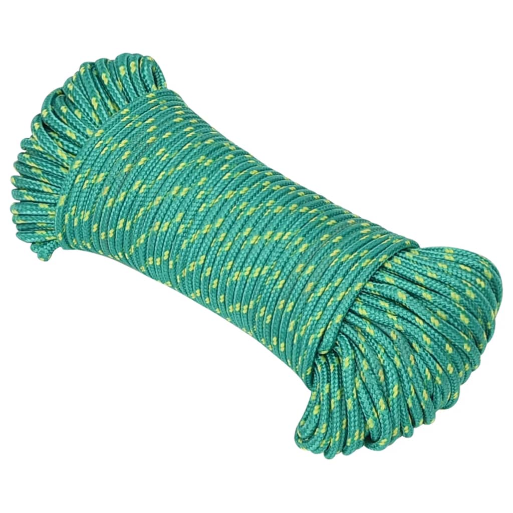 Vidaxl boottouw 3 mm 25 m polypropyleen groen