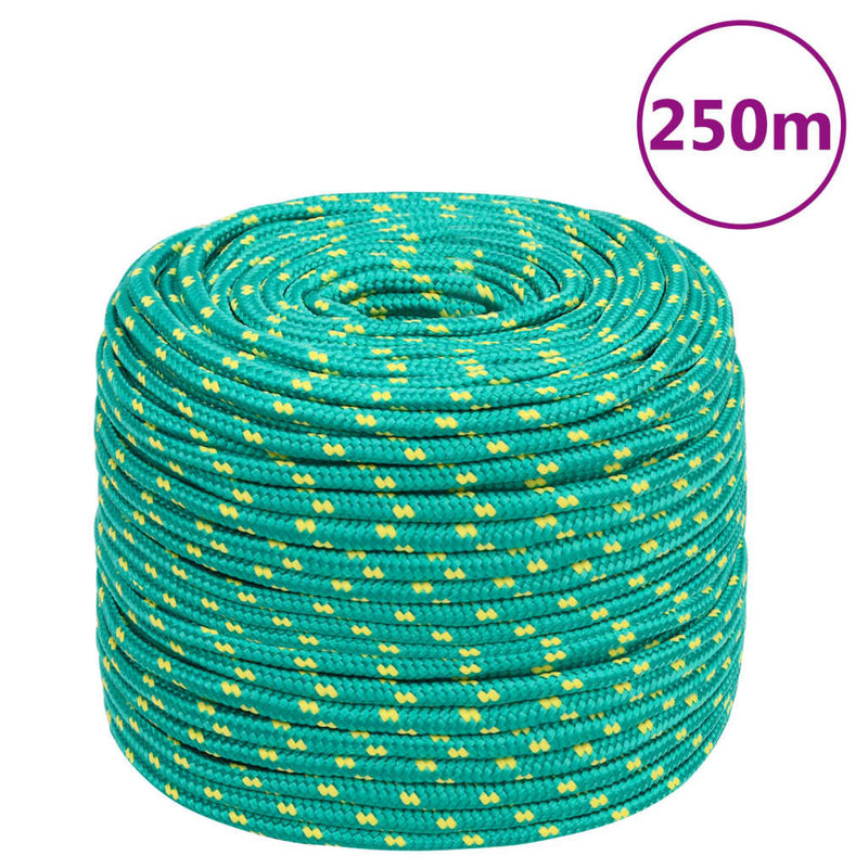 Vidaxl boottouw 6 mm 250 m polypropyleen groen