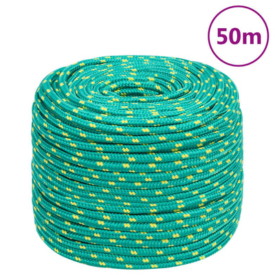Vidaxl Boat Rope 8 mm 50 m de polipropileno verde