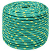 Vidaxl boottouw 12 mm 100 m polypropyleen groen