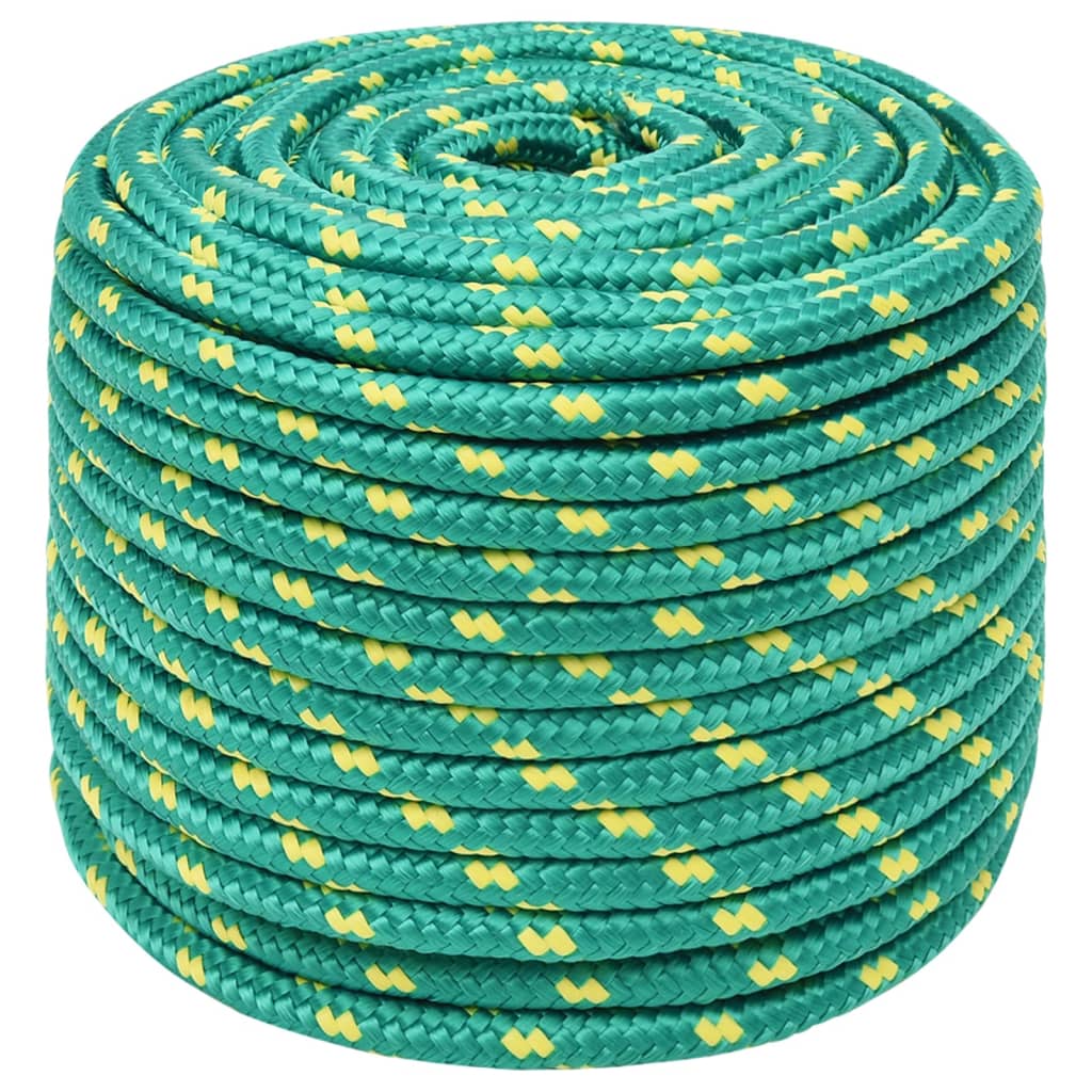 Vidaxl boottouw 14 mm 50 m polypropyleen groen