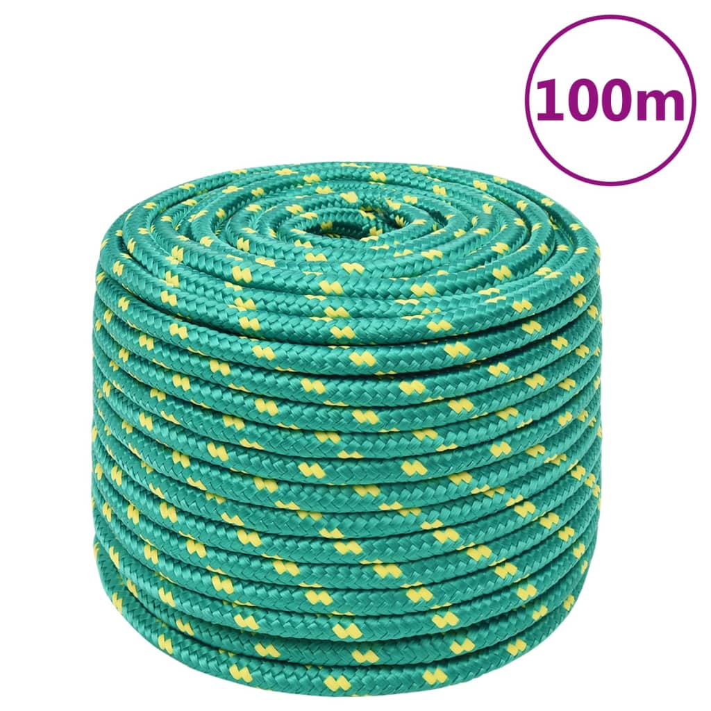 Vidaxl Boat Rope 14 mm 100 m in polipropilene verde