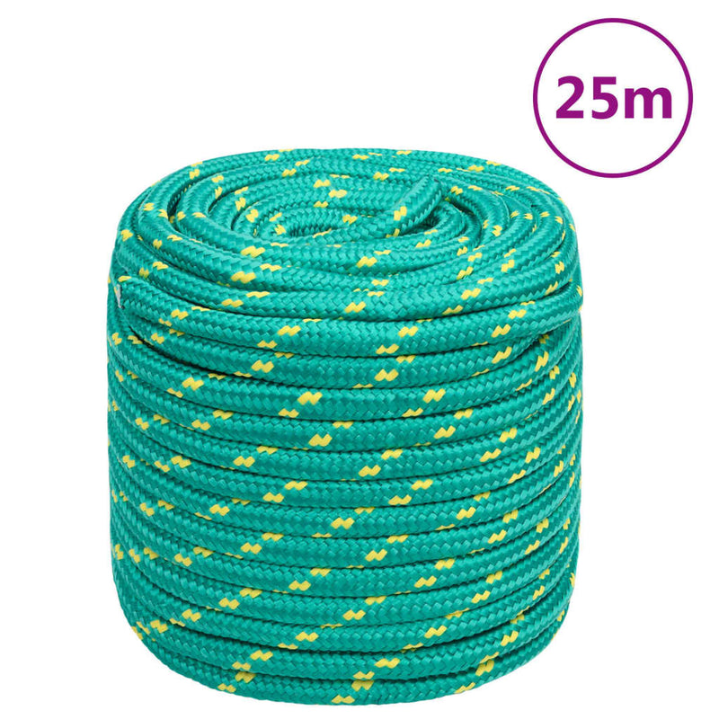 Vidaxl Boat Rope 18 mm 25 m de polipropileno verde