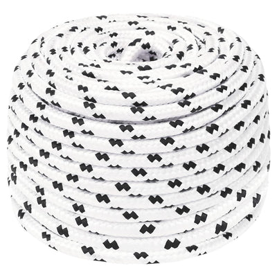 Vidaxl Boat Rope trenzada 6 mmx100 m poliéster blanca4