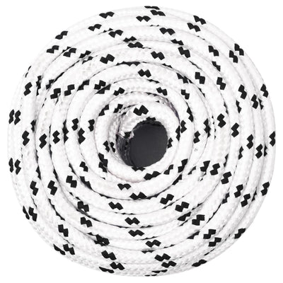 Vidaxl Barco Rope trenzado 8 mmx25 m poliéster blanco