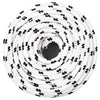Vidaxl Barco Rope trenzado 8 mmx100 m poliéster blanco4