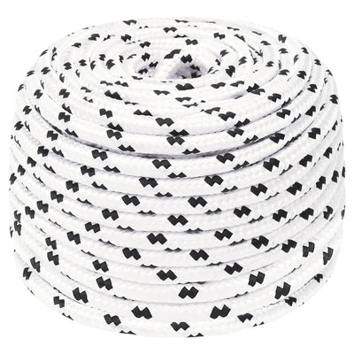 Vidaxl Werkouw 10 mm 100 m poliestere bianco