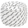 Vidaxl Boat Rope trenzada 14 mmx25 m poliéster blanco