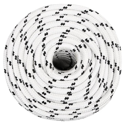 Vidaxl Boat Rope trenzada 14 mmx25 m poliéster blanco