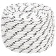 Vidaxl boottouw gevlochten 14 mmx100 m polyester wit