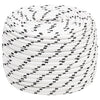 Vidaxl Boat Rope trenzada 14 mmx250 m poliéster blanco