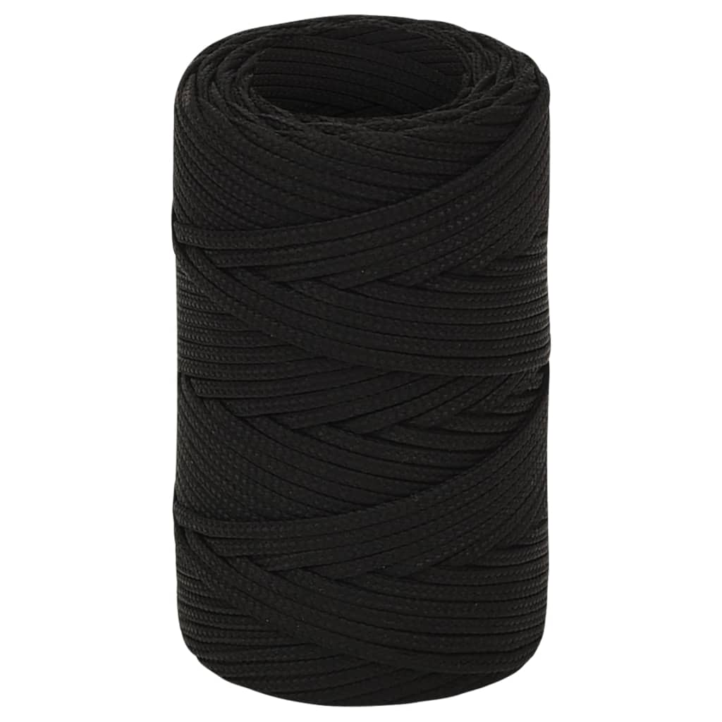 Vidaxl Werkouw 2 mm 250 m poliéster negro