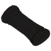 Vidaxl werktouw 3 mm 250 m polyester zwart