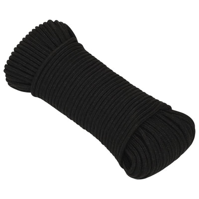 Vidaxl Werkouw 4 mm 500 m poliéster negro