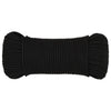 Vidaxl Werkouw 5 mm 25 m poliestere nero
