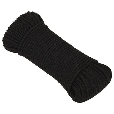 Vidaxl Werkouw 5 mm 500 m poliéster negro