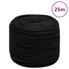 Vidaxl werktouw 8 mm 25 m polyester zwart