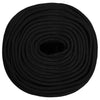 Vidaxl Werkouw 10 mm 50 m poliestere nero